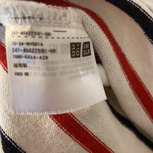 COPY - WOMEN STRIPED BOAT NECK LONG SLEEVE T-SHIRT - Picture 4 of 4